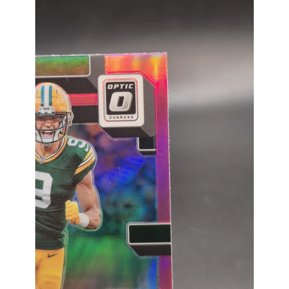 2022 Donruss Optic Christian Watson #219 Pink Prizm Rated Rookie (RC) Packers